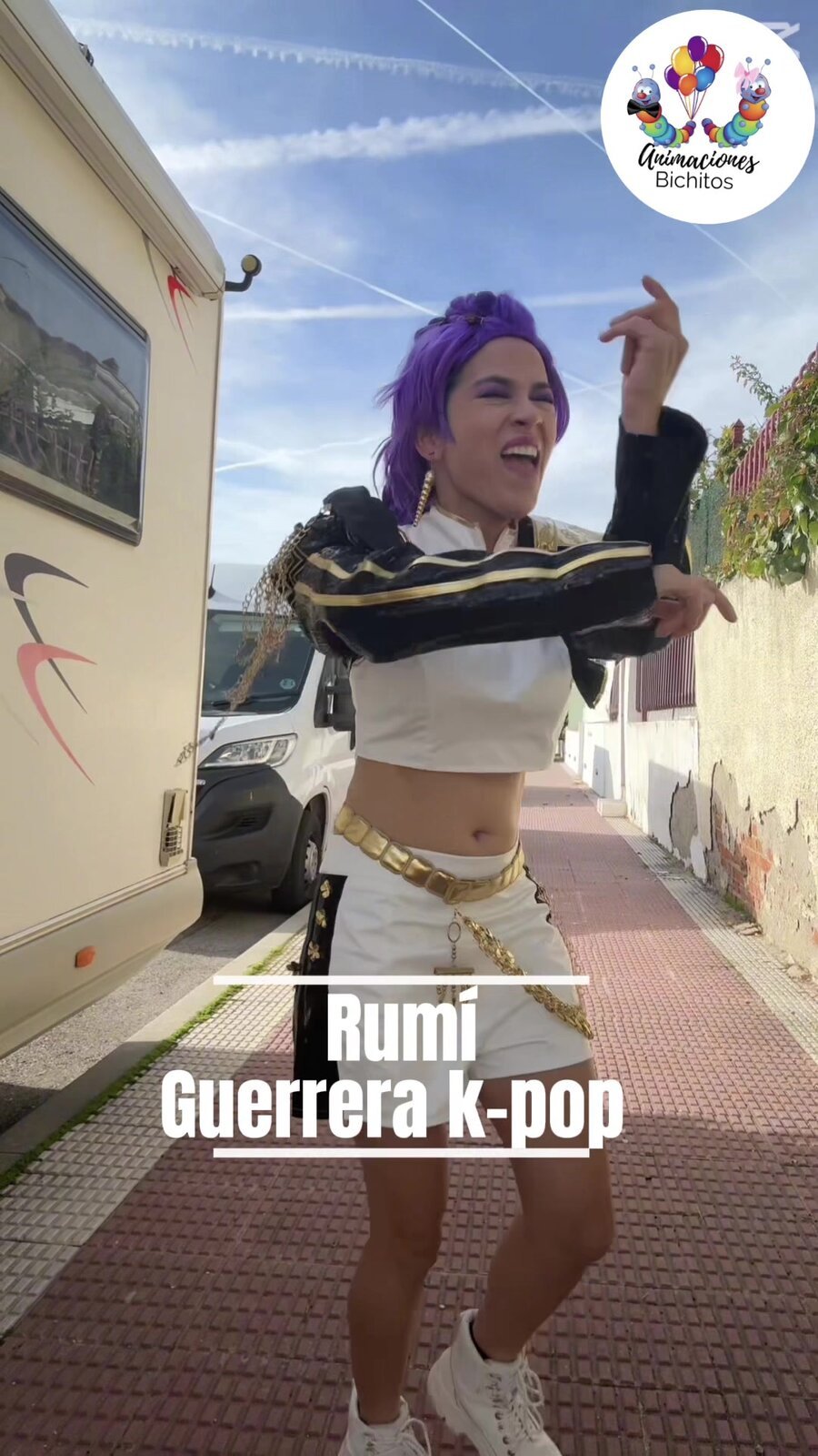 Fiesta K-Pop Demon Hunters en Madrid — Animación Rumi